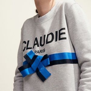 Claudie Pierlot Paris crew neck sweater